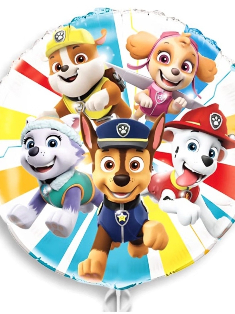 Paw Patrol Character Burst Foil Balloon - Blue, Red, Yellow, Pink
